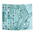 Samoa Tapa Tapestry Siapo Mix Tatau Patterns - Teal - Wonder Print Shop