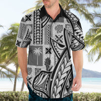 Samoa Tapa Hawaiian Shirt Siapo Mix Tatau Patterns - White - Wonder Print Shop