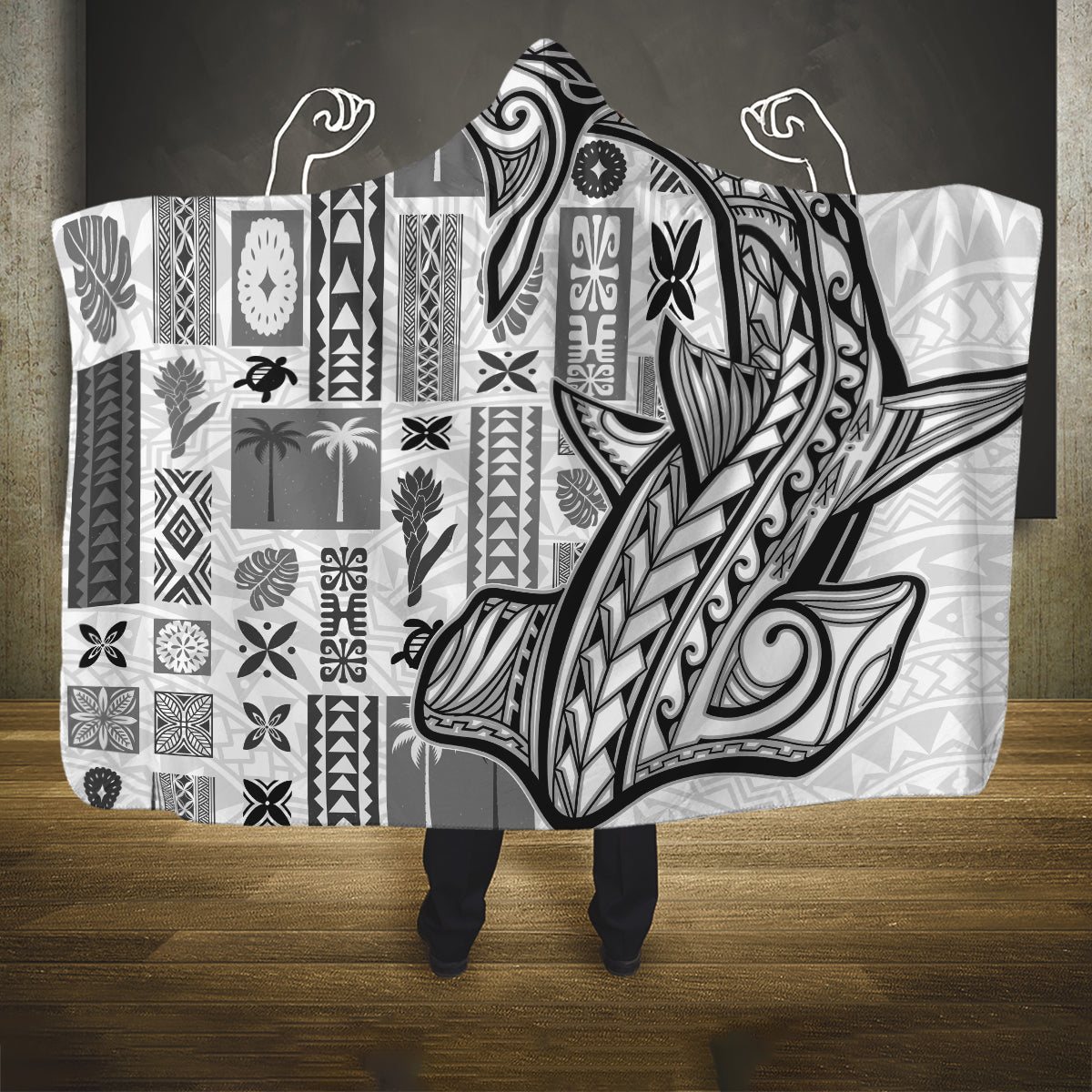 samoa-tapa-hooded-blanket-siapo-mix-tatau-patterns-white