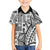 Samoa Tapa Kid Hawaiian Shirt Siapo Mix Tatau Patterns - White - Wonder Print Shop
