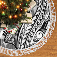 Samoa Tapa Tree Skirt Siapo Mix Tatau Patterns - White - Wonder Print Shop
