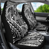 Samoa Tapa Car Seat Cover Siapo Mix Tatau Patterns - Black LT7 - Wonder Print Shop
