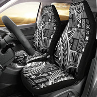 Samoa Tapa Car Seat Cover Siapo Mix Tatau Patterns - Black LT7 - Wonder Print Shop