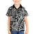 Samoa Tapa Kid Hawaiian Shirt Siapo Mix Tatau Patterns - Black - Wonder Print Shop