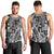 Samoa Tapa Men Tank Top Siapo Mix Tatau Patterns - Black - Wonder Print Shop