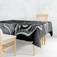 Samoa Tapa Tablecloth Siapo Mix Tatau Patterns - Black - Wonder Print Shop