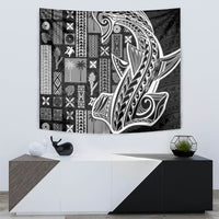 Samoa Tapa Tapestry Siapo Mix Tatau Patterns - Black - Wonder Print Shop