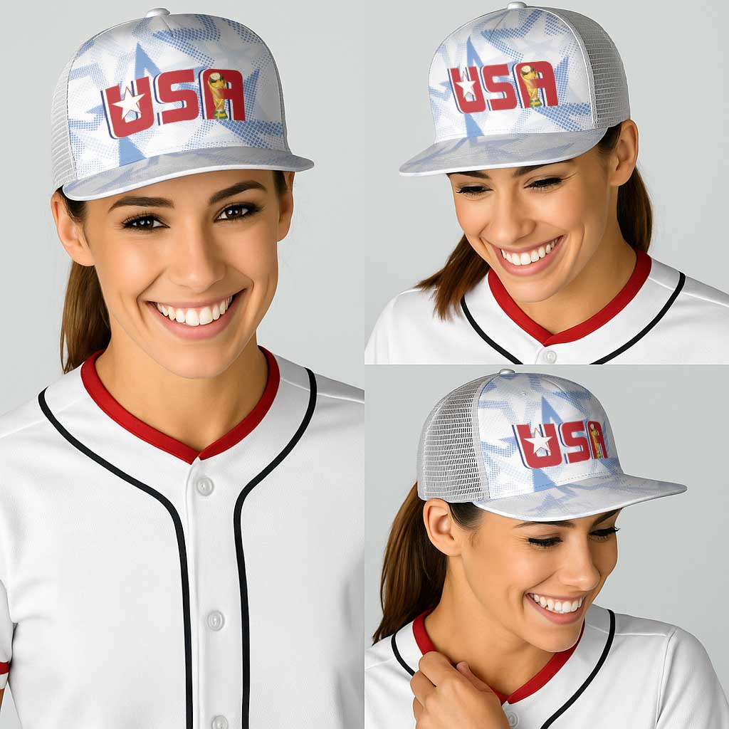 WC2026 USA Soccer Custom Baseball Net Cap Rising Stars - Wonder Print Shop