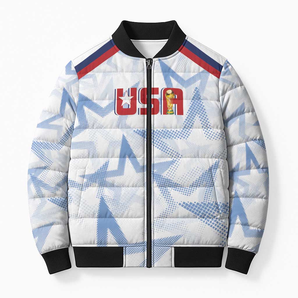 WC2026 USA Soccer Custom Bomber Puffer Jacket Rising Stars - Wonder Print Shop