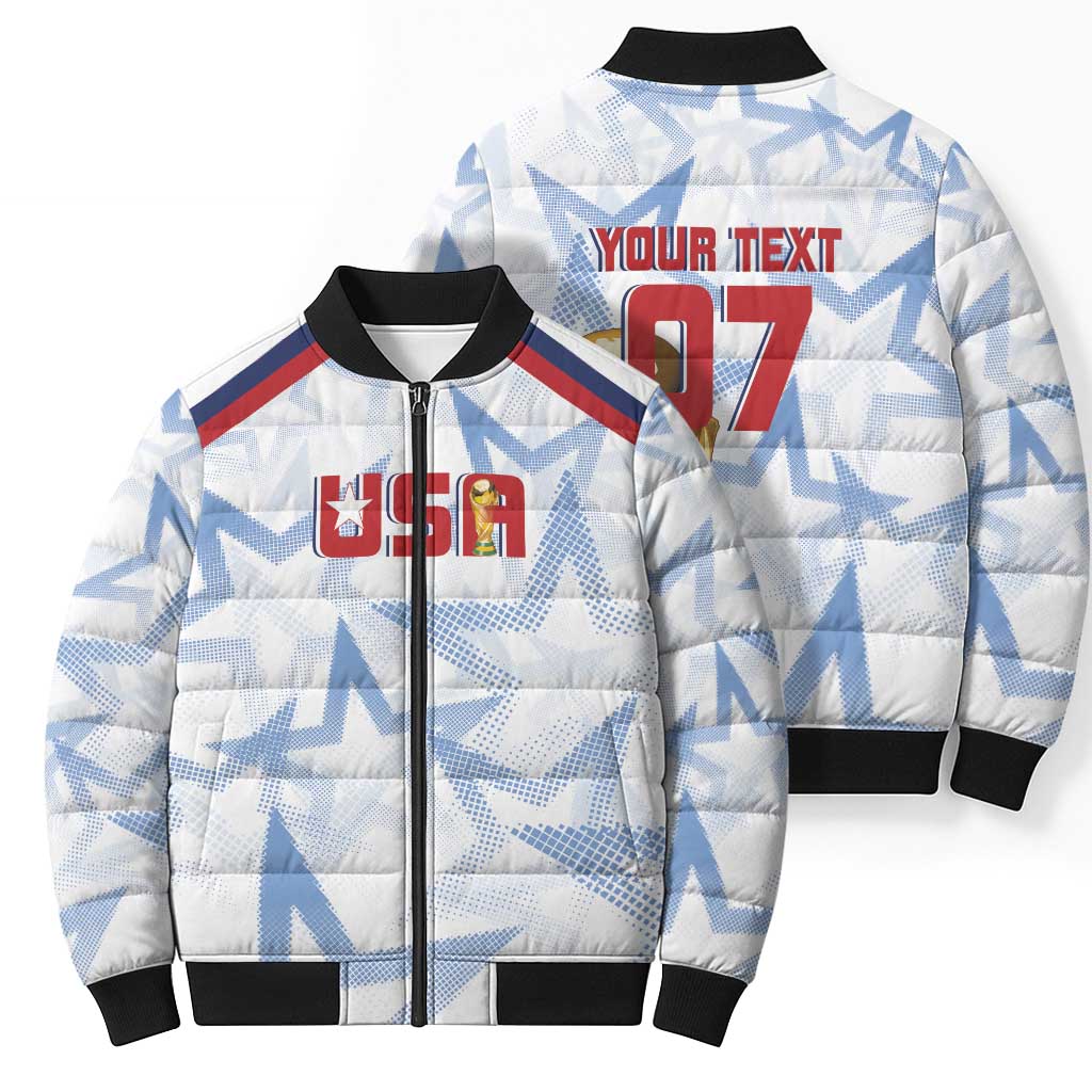 WC2026 USA Soccer Custom Bomber Puffer Jacket Rising Stars - Wonder Print Shop
