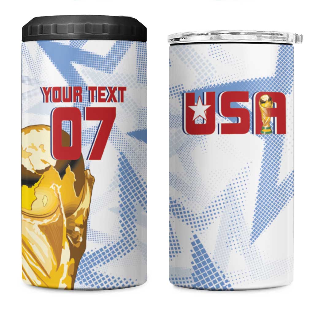 WC2026 USA Soccer 4 in 1 Can Cooler Tumbler Rising Stars - Wonder Print Shop