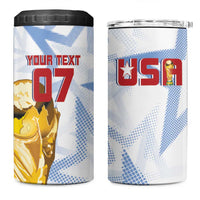 WC2026 USA Soccer 4 in 1 Can Cooler Tumbler Rising Stars - Wonder Print Shop