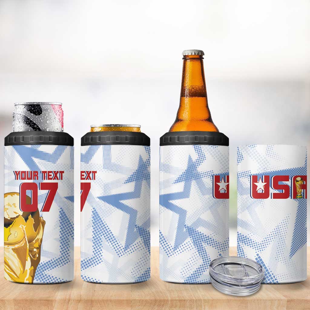 WC2026 USA Soccer 4 in 1 Can Cooler Tumbler Rising Stars - Wonder Print Shop