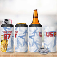 WC2026 USA Soccer 4 in 1 Can Cooler Tumbler Rising Stars - Wonder Print Shop