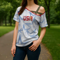 WC2026 USA Soccer Custom Cross Shoulder Shirt Rising Stars - Wonder Print Shop