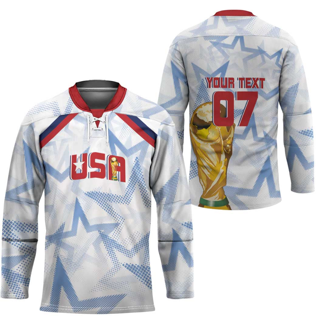 WC2026 USA Soccer Custom Hockey Jersey Rising Stars - Wonder Print Shop