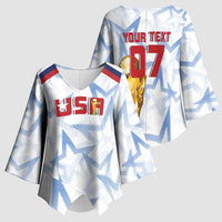 WC2026 USA Soccer Custom Kimono Sleeve Blouse Rising Stars - Wonder Print Shop