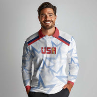 WC2026 USA Soccer Custom Long Sleeve Polo Shirt Rising Stars - Wonder Print Shop