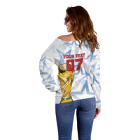 WC2026 USA Soccer Custom Off Shoulder Sweater Rising Stars - Wonder Print Shop