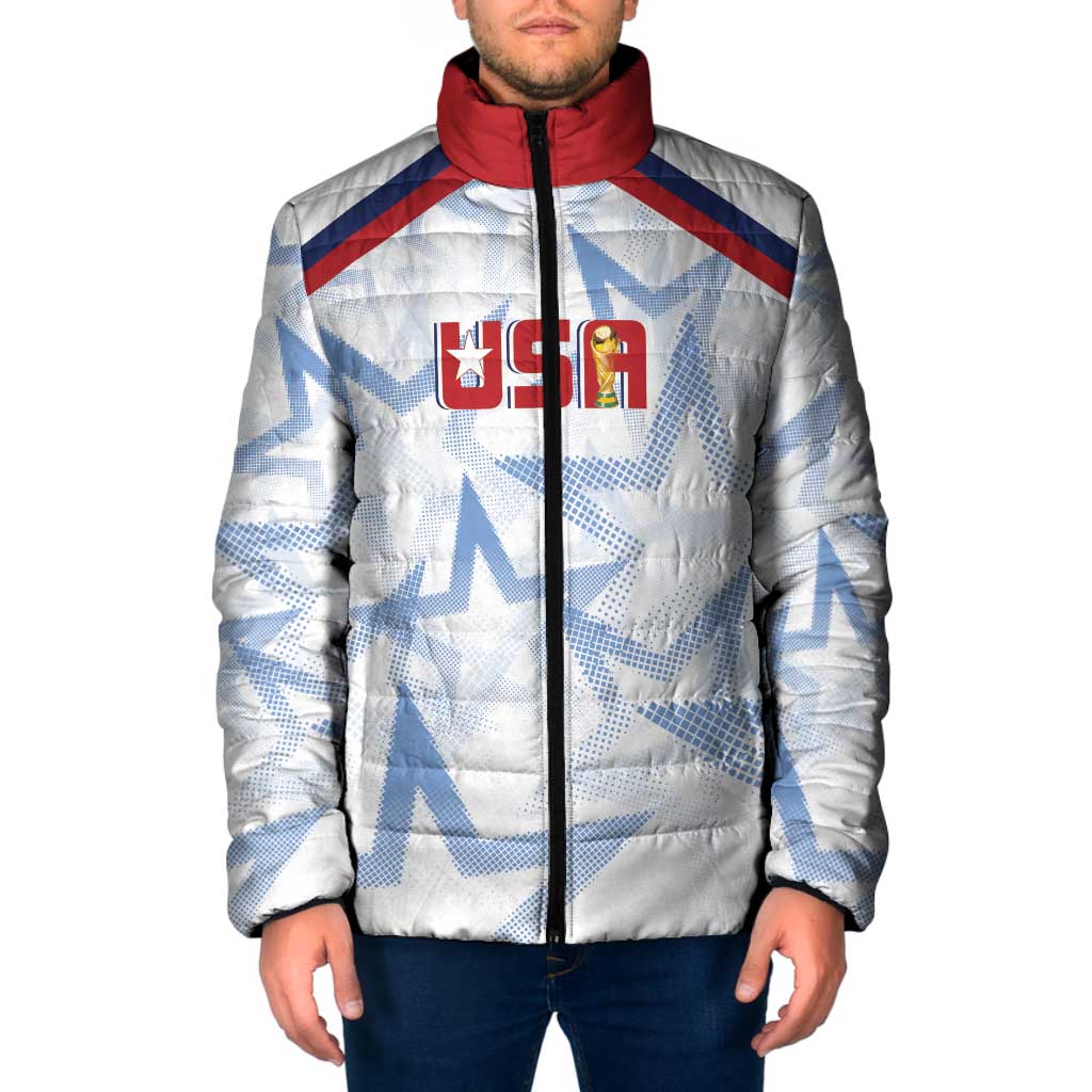 WC2026 USA Soccer Custom Padded Jacket Rising Stars - Wonder Print Shop