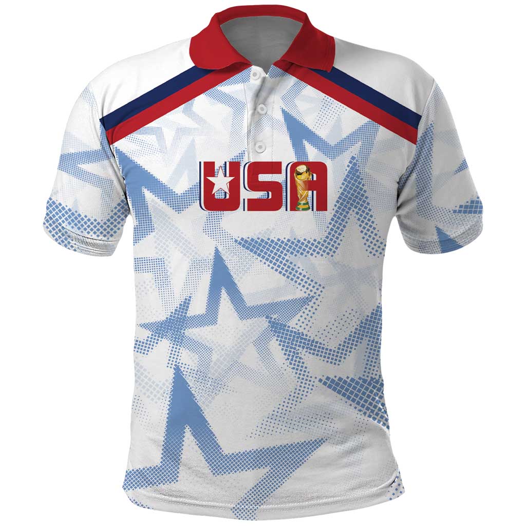 WC2026 USA Soccer Custom Polo Shirt Rising Stars - Wonder Print Shop