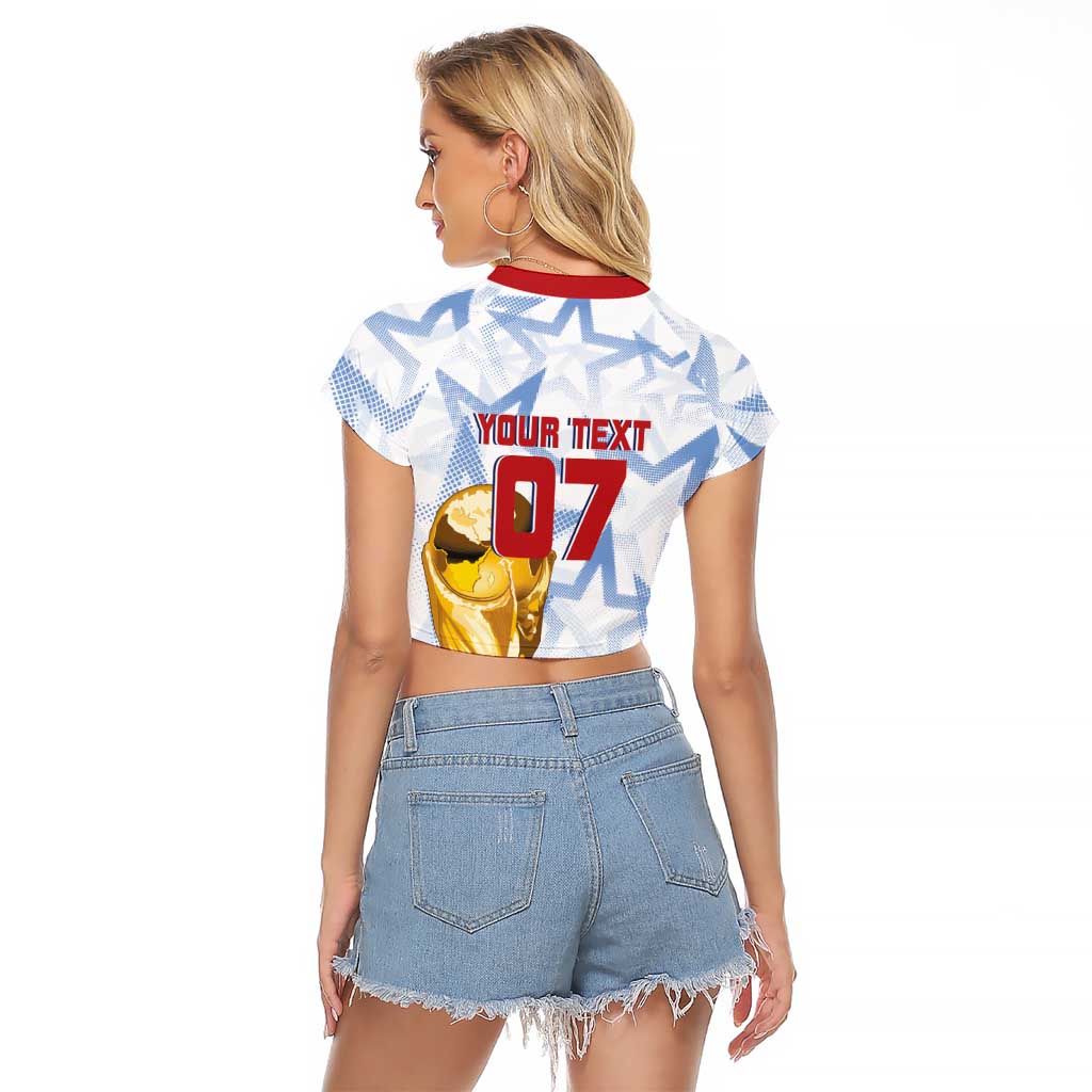 WC2026 USA Soccer Custom Raglan Cropped T Shirt Rising Stars - Wonder Print Shop