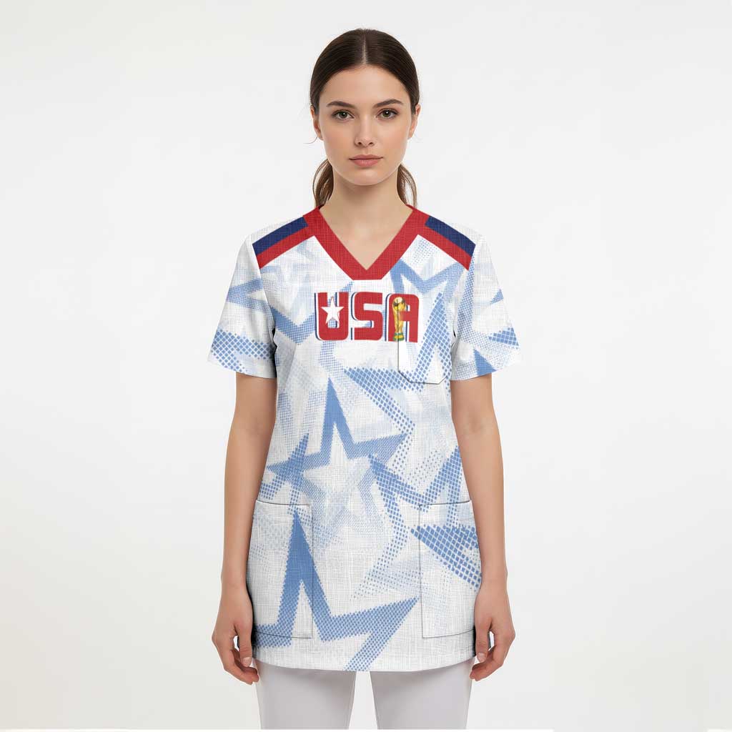 WC2026 USA Soccer Custom Scrub Top Rising Stars - Wonder Print Shop