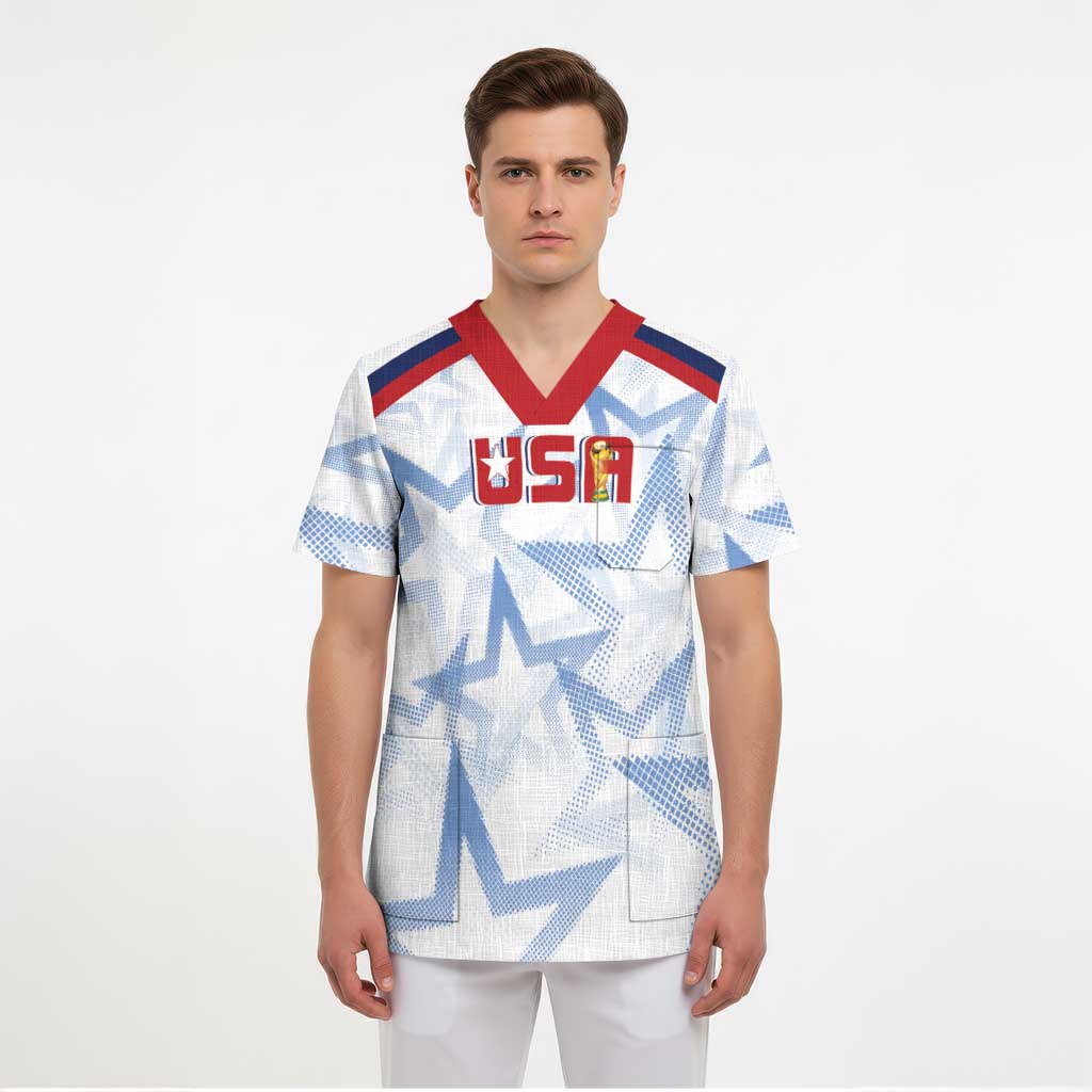 WC2026 USA Soccer Custom Scrub Top Rising Stars - Wonder Print Shop