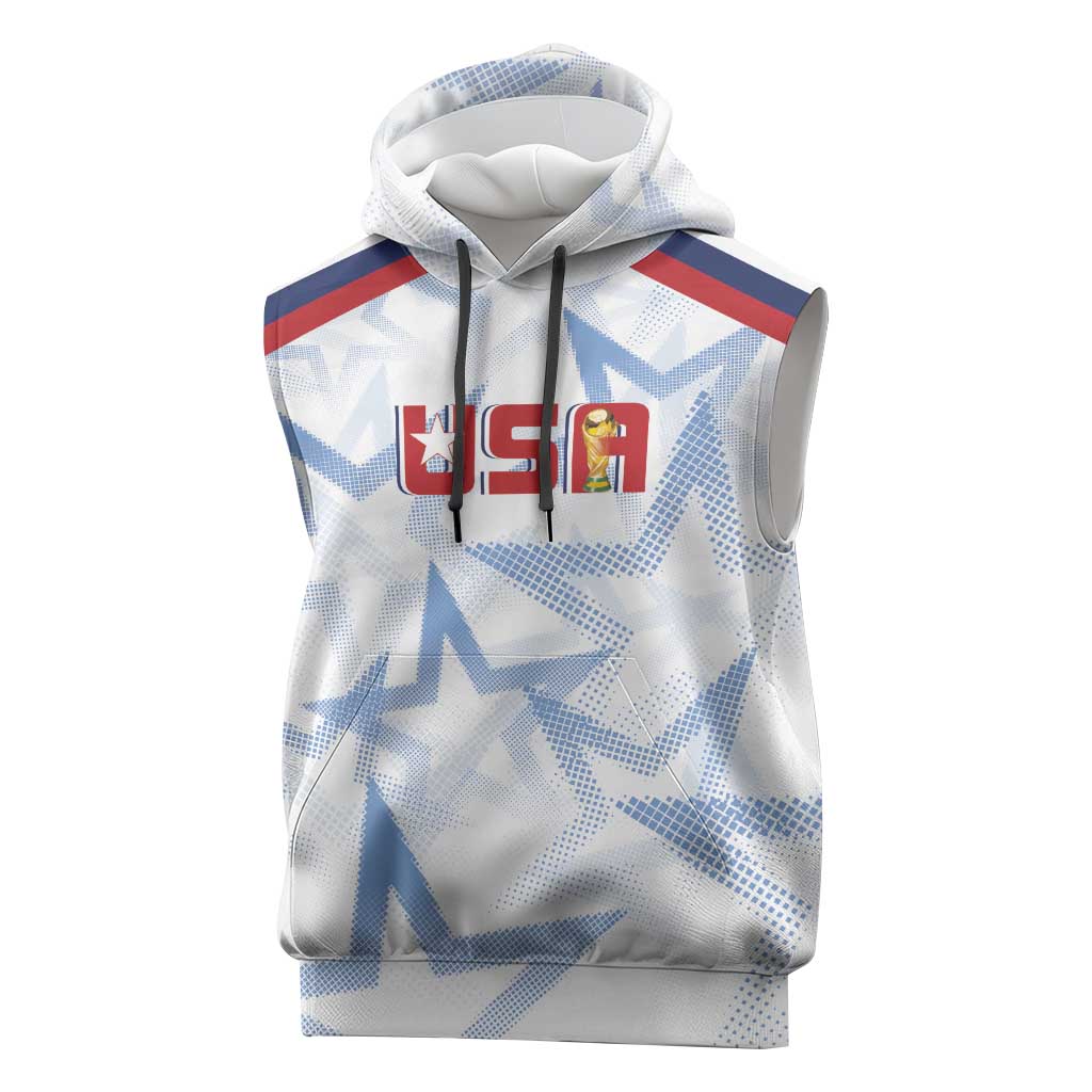 WC2026 USA Soccer Custom Sleeveless Hoodie Rising Stars - Wonder Print Shop