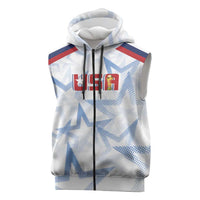 WC2026 USA Soccer Custom Sleeveless Zip Hoodie Rising Stars - Wonder Print Shop