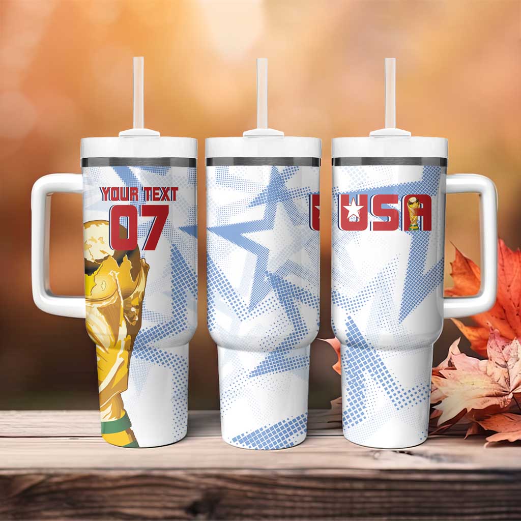 WC2026 USA Soccer Tumbler With Handle Rising Stars - Wonder Print Shop