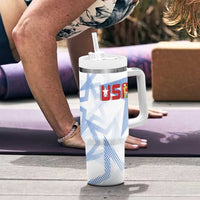 WC2026 USA Soccer Tumbler With Handle Rising Stars - Wonder Print Shop