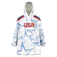WC2026 USA Soccer Custom Wearable Blanket Hoodie Rising Stars - Wonder Print Shop