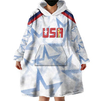 WC2026 USA Soccer Custom Wearable Blanket Hoodie Rising Stars - Wonder Print Shop