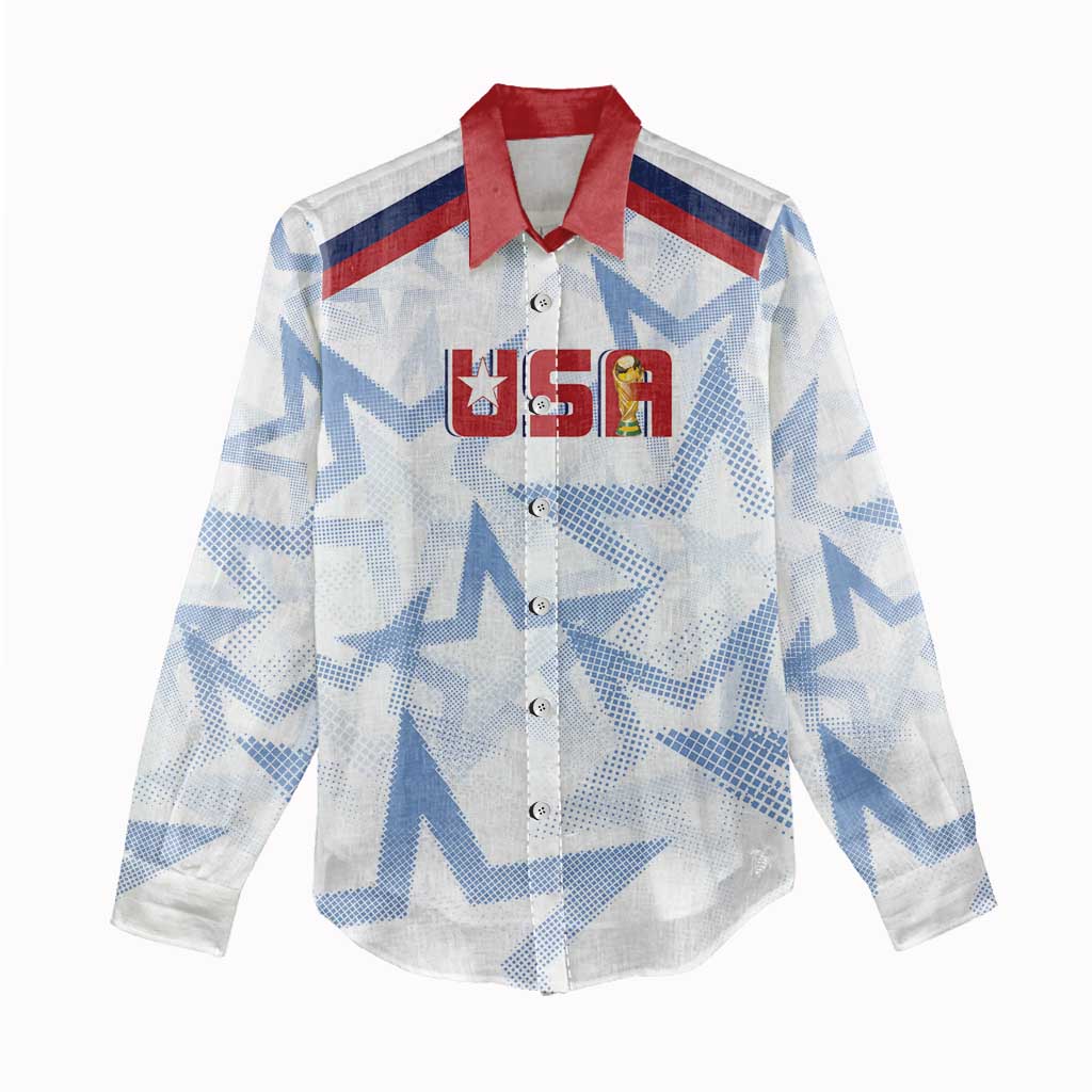 WC2026 USA Soccer Custom Women Casual Shirt Rising Stars - Wonder Print Shop