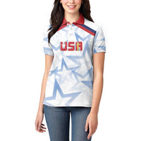 WC2026 USA Soccer Custom Women Polo Shirt Rising Stars - Wonder Print Shop