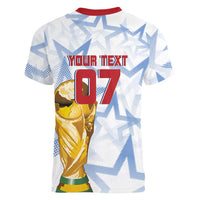 WC2026 USA Soccer Custom Women V-Neck T-Shirt Rising Stars - Wonder Print Shop
