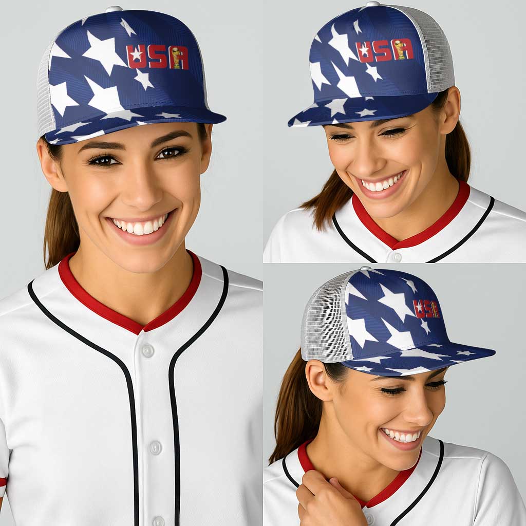 USA Soccer Custom Vintage 1994 Inspired Baseball Net Cap - Wonder Print Shop