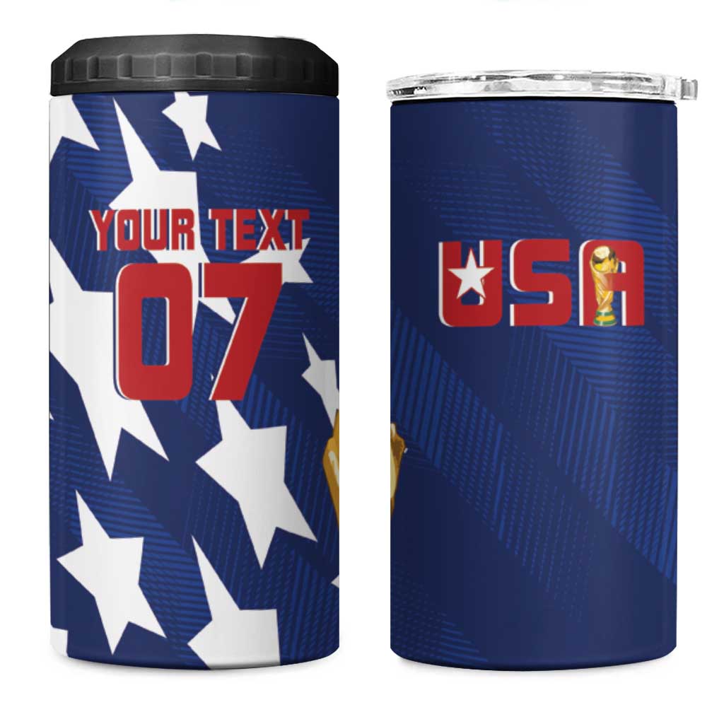 USA Soccer Vintage 1994 Inspired 4 in 1 Can Cooler Tumbler - Wonder Print Shop