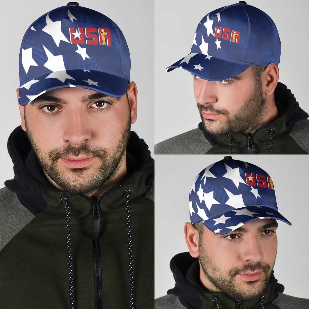 USA Soccer Custom Vintage 1994 Inspired Classic Cap - Wonder Print Shop