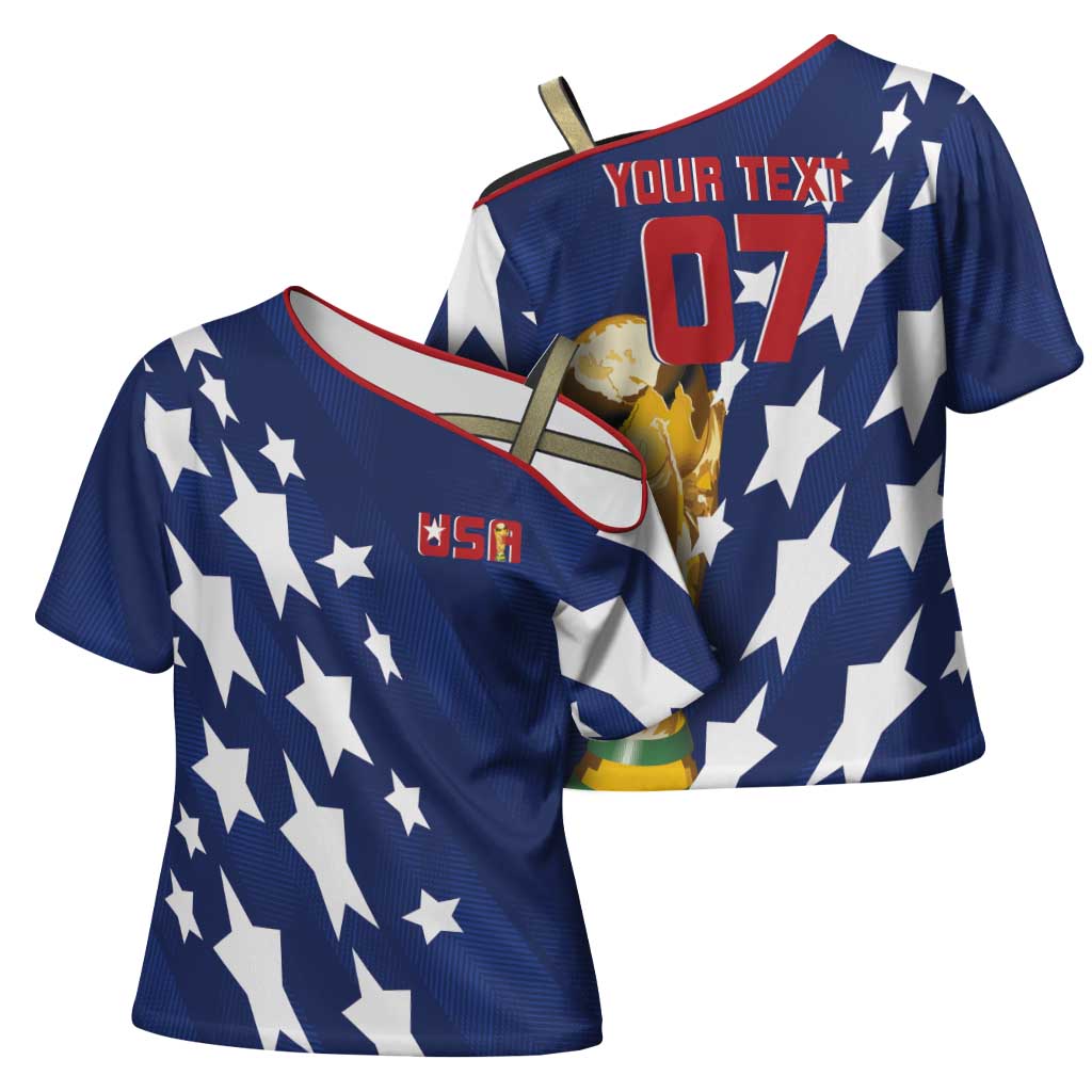 USA Soccer Custom Vintage 1994 Inspired Cross Shoulder Shirt - Wonder Print Shop