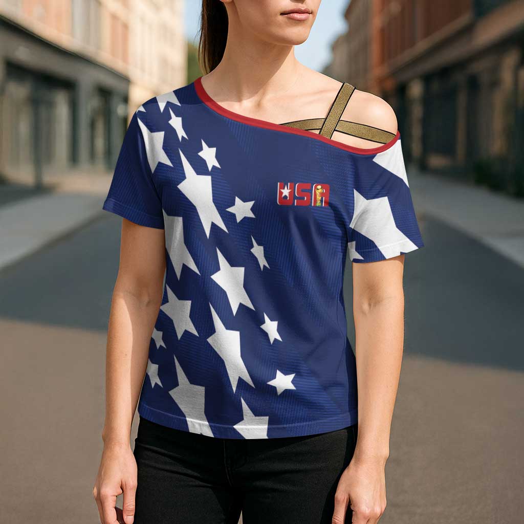 USA Soccer Custom Vintage 1994 Inspired Cross Shoulder Shirt - Wonder Print Shop