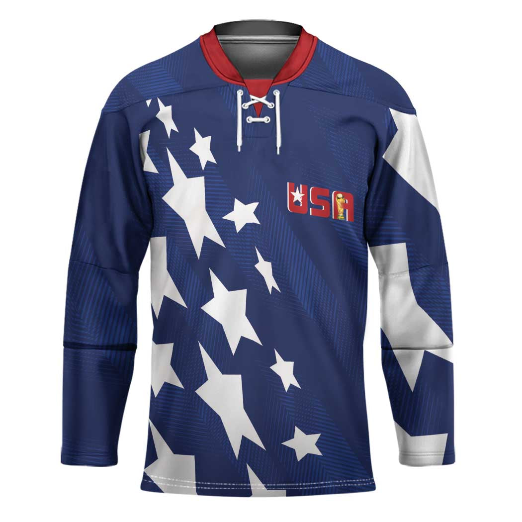 USA Soccer Custom Vintage 1994 Inspired Hockey Jersey - Wonder Print Shop