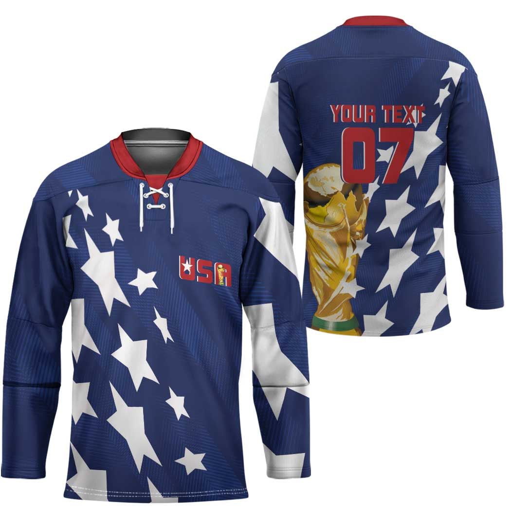 USA Soccer Custom Vintage 1994 Inspired Hockey Jersey - Wonder Print Shop