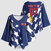USA Soccer Custom Vintage 1994 Inspired Kimono Sleeve Blouse - Wonder Print Shop