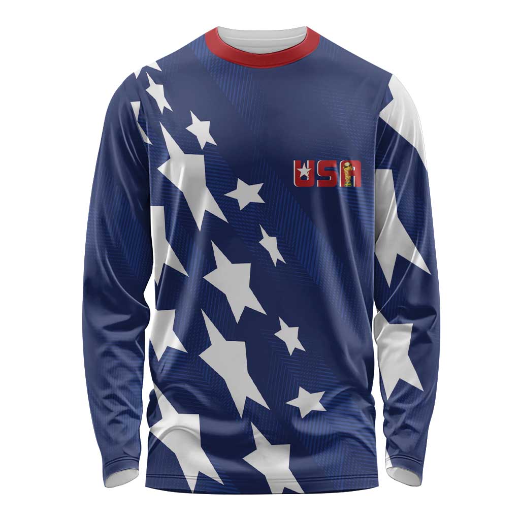 USA Soccer Custom Vintage 1994 Inspired Long Sleeve Shirt - Wonder Print Shop