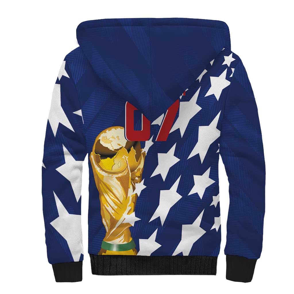 USA Soccer Custom Vintage 1994 Inspired Sherpa Hoodie - Wonder Print Shop
