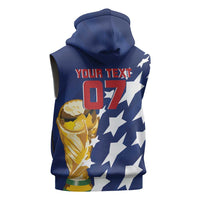 USA Soccer Custom Vintage 1994 Inspired Sleeveless Zip Hoodie - Wonder Print Shop
