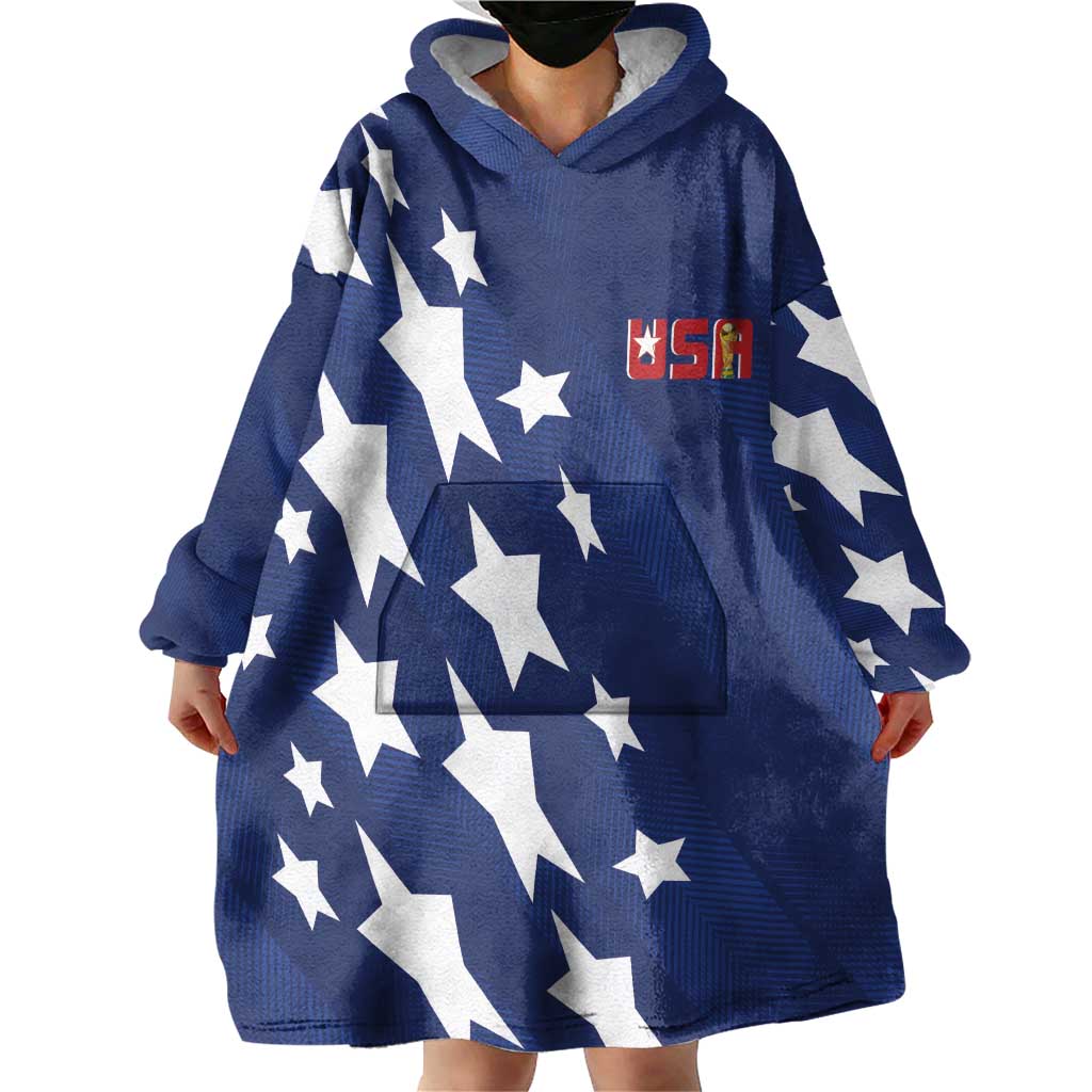 USA Soccer Custom Vintage 1994 Inspired Wearable Blanket Hoodie - Wonder Print Shop