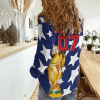 USA Soccer Custom Vintage 1994 Inspired Women Casual Shirt - Wonder Print Shop